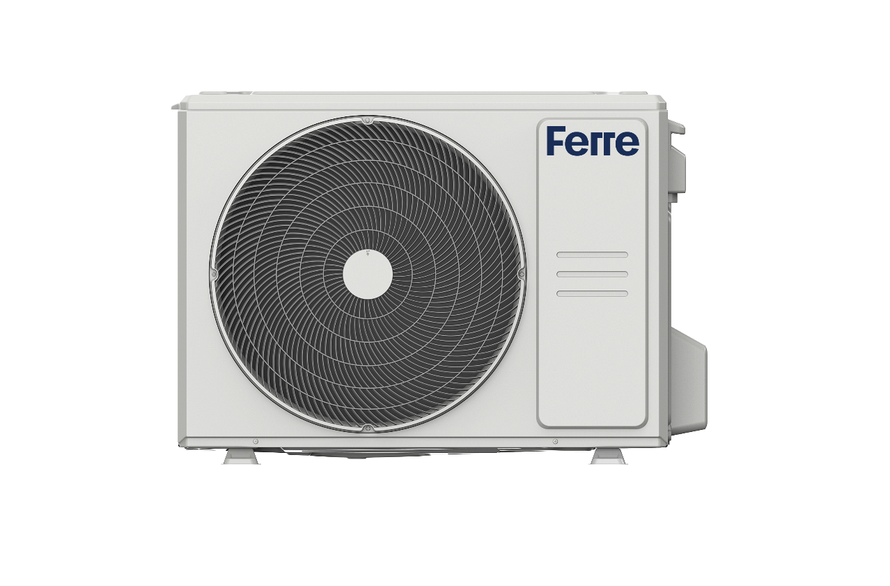 فيرّي SRAC مكيف هواء سبليت 2.5 طن، 30000 وحدة حرارية بريطانية، تشغيل/إيقاف مع تحريك الهواء بأربع اتجاهات – أبيض