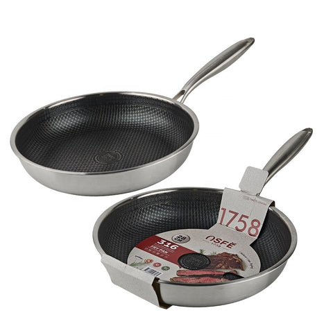 OSFE Fry Pan 3 Layers Stainless Steel - 30 cm