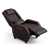 Gamax Gaming Sofa XL Black & Red Recliner (Assembly not included)