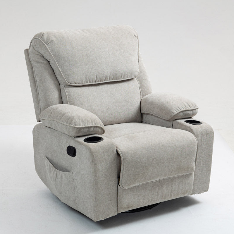 Black Bull Premium Sofa Swivel Rocker Recliner – Fabric