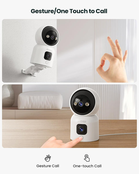 ZOSI INDOOR PT CAMERA WITH DUAL LENS 2MP+2MP