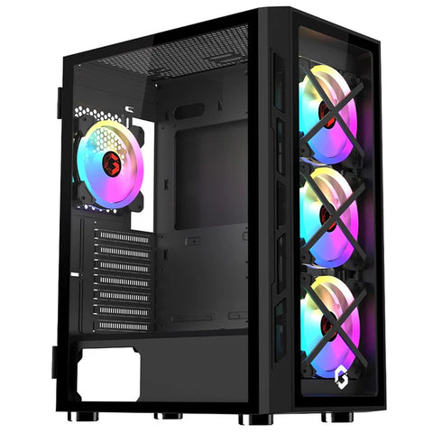 i5 Gaming PC, i5-12400F, RTX 5050 8GB, Windows 11 Pro with Gaming Monitor and 4in1 Gaming Kit