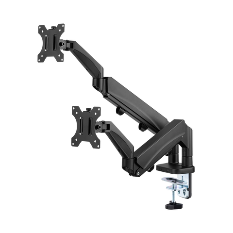 GAMEON GO-5350 Dual Monitor Arm, Stand And Mount For Gaming And Office Use, 17" - 32", Each Arm Up To 9 KG