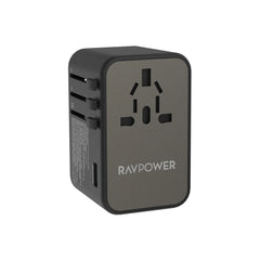 شاحن سفر RAVPOWER RP-PC1043 PD GaN 75W بأربعة منافذ - أسود 