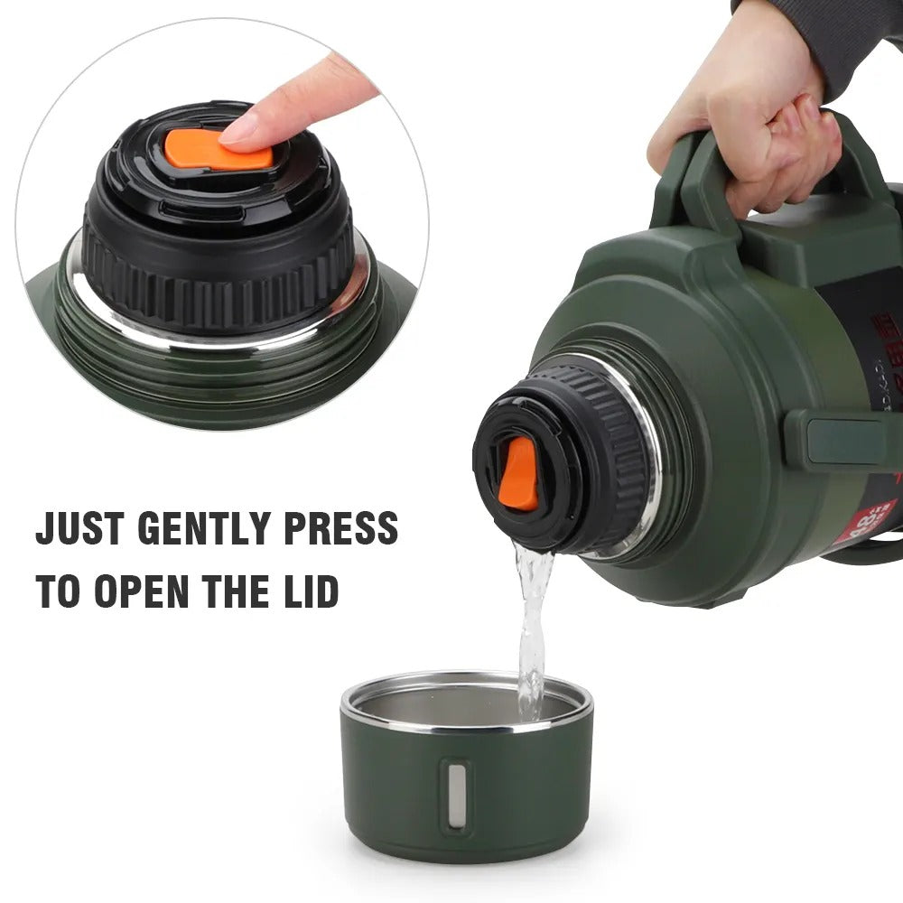 D.kadi KD9104 Vacuum Bottle 4L - Green