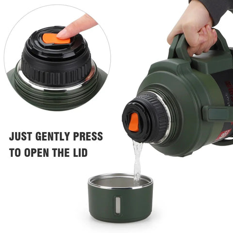 D.kadi KD9104 Vacuum Bottle 4L - Green