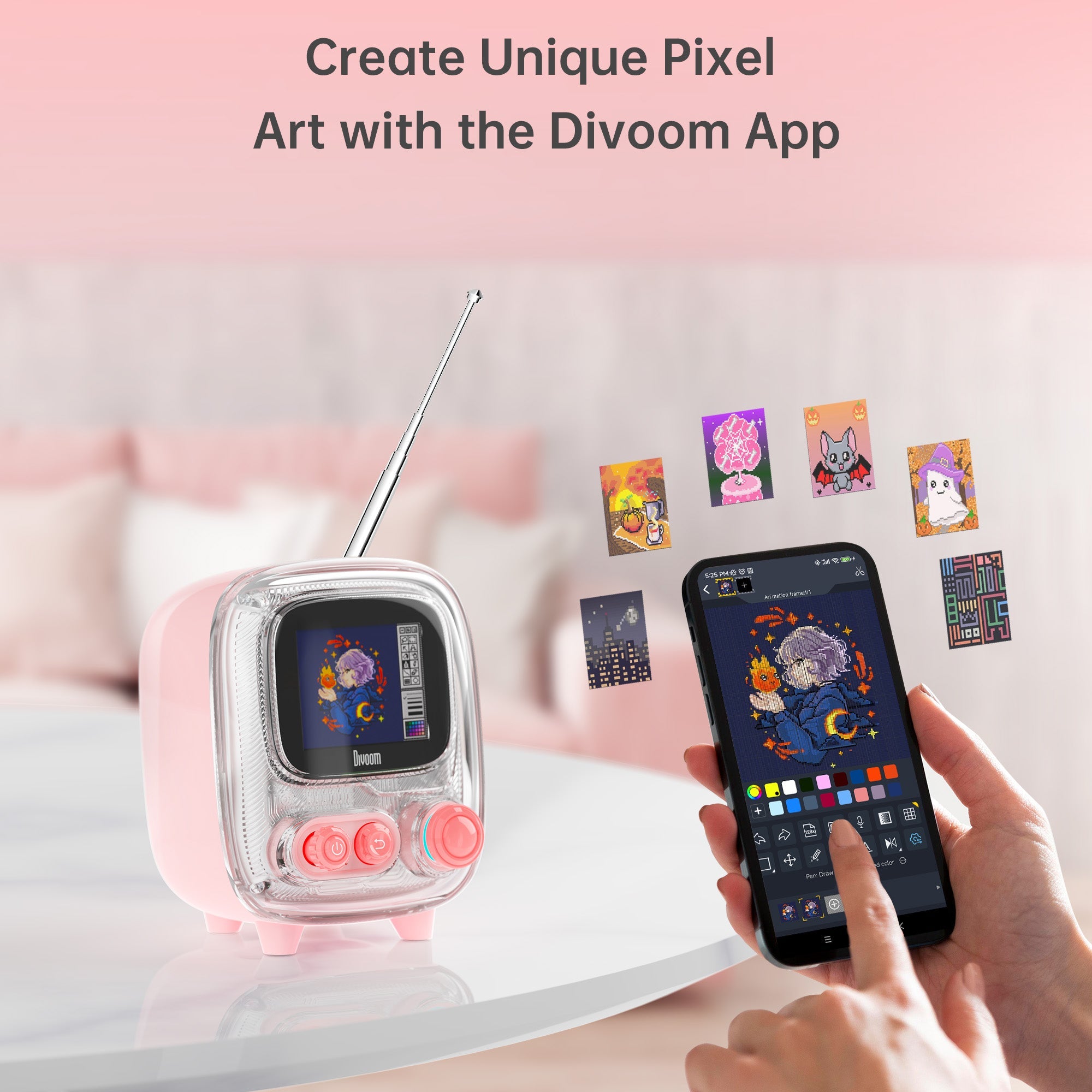 Divoom Tiivoo-2 Photo Album & Lyrics Bluetooth Mini Speaker
