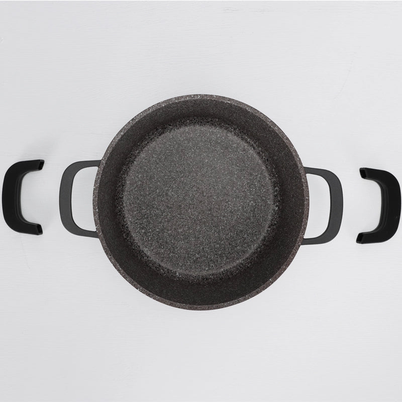 Daewoo 32cm Granite Casserole Pot with Lid - DASAG32 (2-Year Warranty)