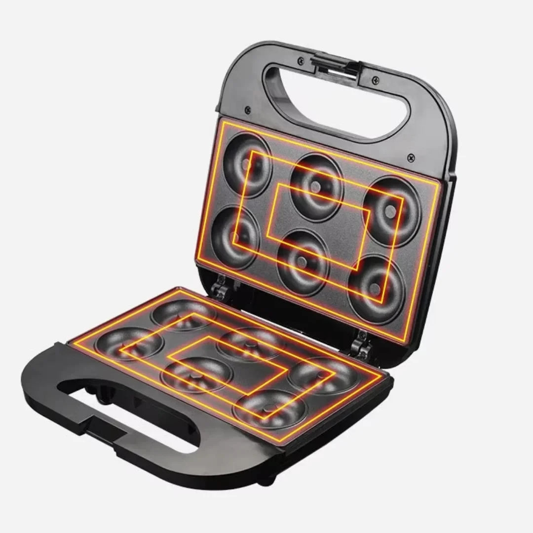 Sumo, Electric Donut Maker 800W with 6 Molds and Indicator Lights – SM-7213