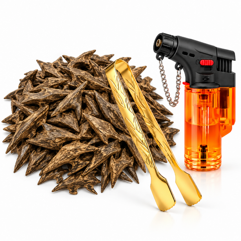 Bundle - Rawad Royal XL Incense - 1 Tola + Tong + Lighter