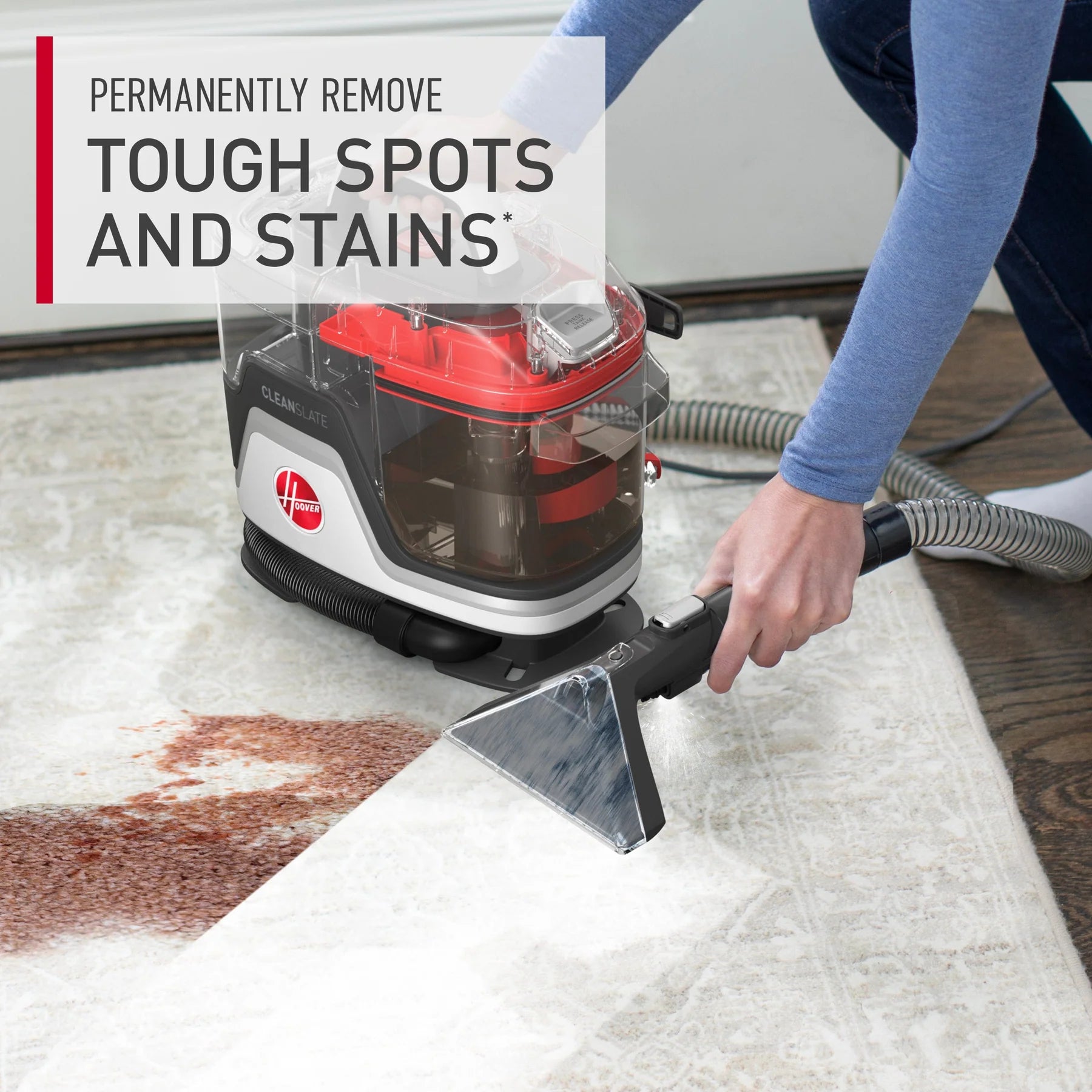 Hoover, CleanSlate Spotwasher – Portable Carpet & Upholstery Cleaner with Multi-Tool Kit