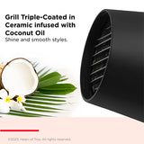 Revlon, SmoothStay Coconut Oil Infused Hair Dryer 2000W with Smoothing Concentrator & Volumising Diffuser – Shiny, Smooth Hair