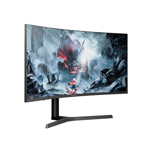 Rampage CYCLOPS CY34R180 34-Inch Curved Gaming Monitor 180Hz 0.5ms Fast VA HDR FreeSync RGB - Black