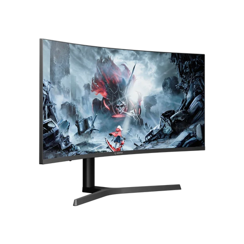 Rampage CYCLOPS CY34R180 34-Inch Curved Gaming Monitor 180Hz 0.5ms Fast VA HDR FreeSync RGB - Black