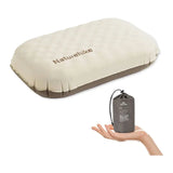 Naturehike Yugu 2-in-1 Sponges Inflatable Pillow - Champagne Brown (L)