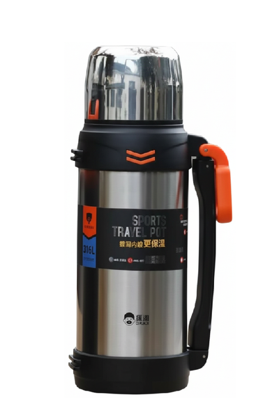 D.kadi KD9113-2000S Vacuum Bottle 2L - Silver