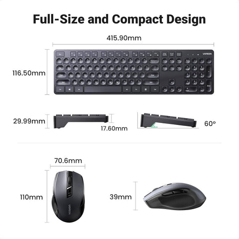 UGREEN MK006, Wireless Keyboard and Mouse Combo