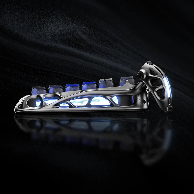 جرافاستار لوحة مفاتيح الألعاب الميكانيكية اللاسلكية ميركوري كي 1 برو 75% - فضي