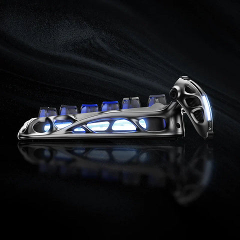 جرافاستار لوحة مفاتيح الألعاب الميكانيكية اللاسلكية ميركوري كي 1 برو 75% - فضي