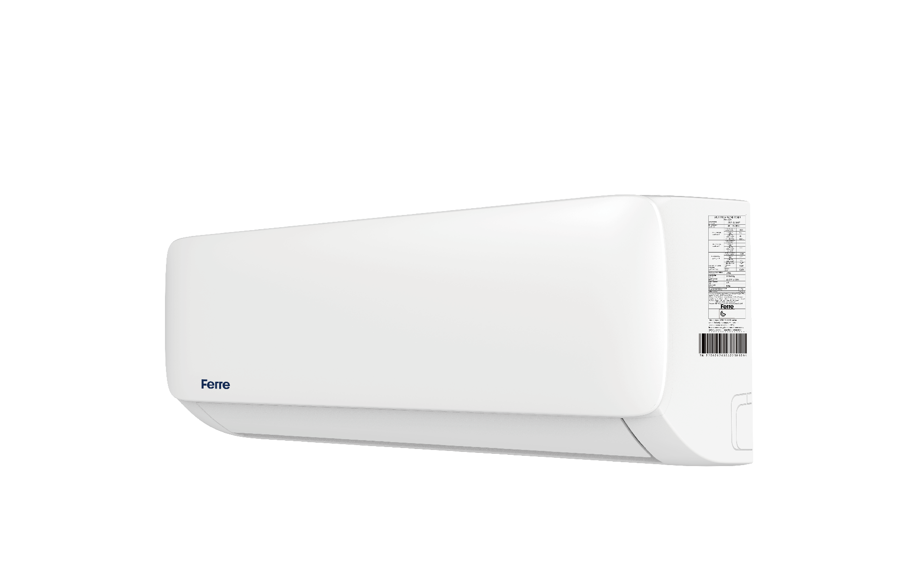 فيرّي SRAC مكيف هواء سبليت 2.5 طن، 30000 وحدة حرارية بريطانية، تشغيل/إيقاف مع تحريك الهواء بأربع اتجاهات – أبيض