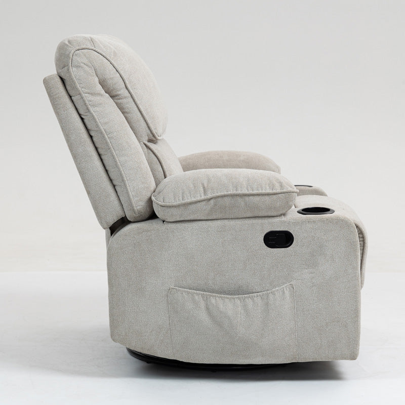 Black Bull Premium Sofa Swivel Rocker Recliner – Fabric