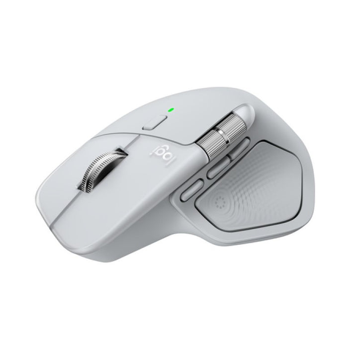 ماوس Logitech MX Master 4 لاسلكي متقدم للماك بلوتوث – أبيض/فضي