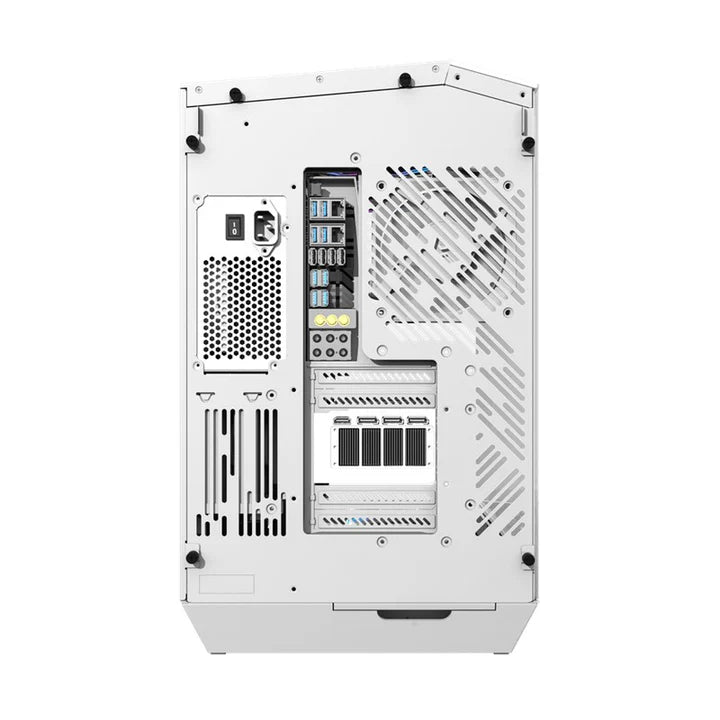 DarkFlash DY470 ATX Mid Tower Gaming Case - White (4 ARGB Fans Included)