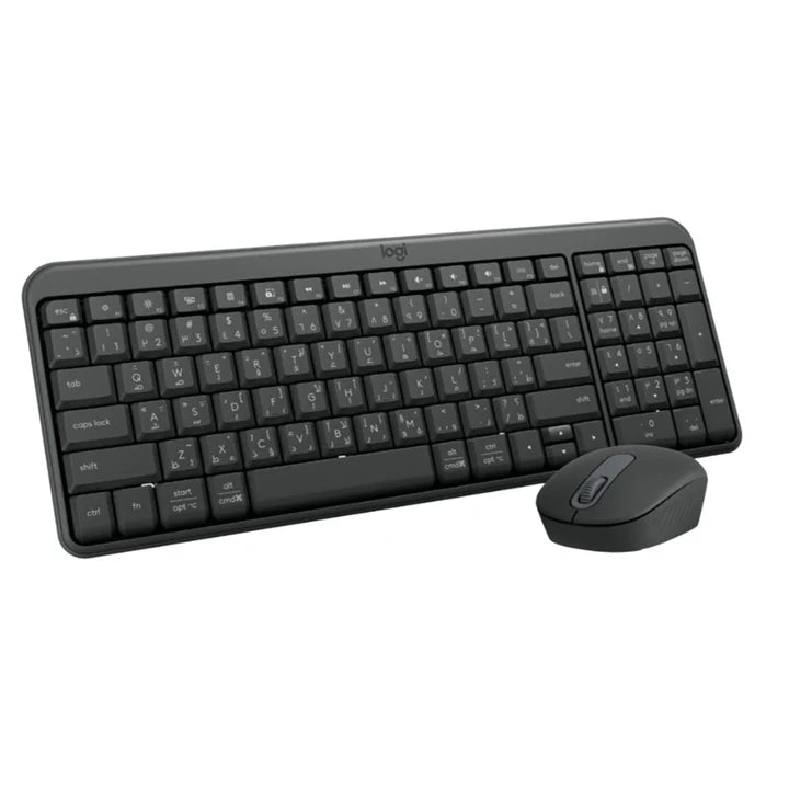 Logitech MK250, Compact Bluetooth Wireless Combo, Keyboard & Mouse, English/Arabic - Graphite