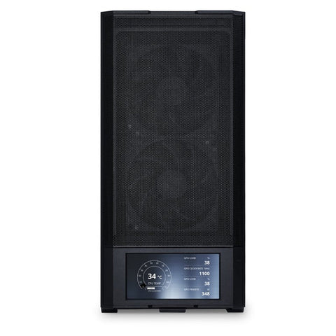 LIAN LI, Lancool 207 Digital 6" LCD Mid Tower ATX Gaming Case - Black (4 FANS Included)