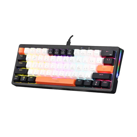 GAMEON AEROX Series 60% RGB Mechanical Wired Gaming Keyboard, Red Switch - English/Arabic (GOMK160-RS)