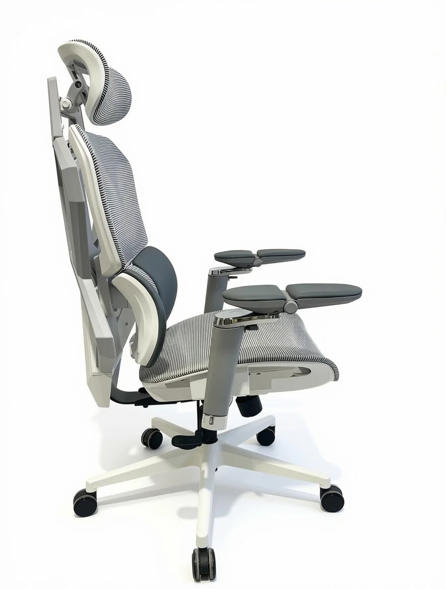 Sades Phoenix SA-AD10 Adjustable Mesh Gaming Chair with 6D Armrest - White