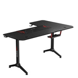 Gamax -R Gaming Table (L-Shaped) 160*100*75cm - Left ( Installation not included )