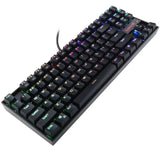 ريدراجون K552، KUMARA RGB لوحة مفاتيح ميكانيكية سلكية TKL للألعاب (مفاتيح زرقاء) - أسود