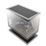 DarkFlash FLOATRON F1 Micro ATX Gaming Case - Black (Fans Not Included)