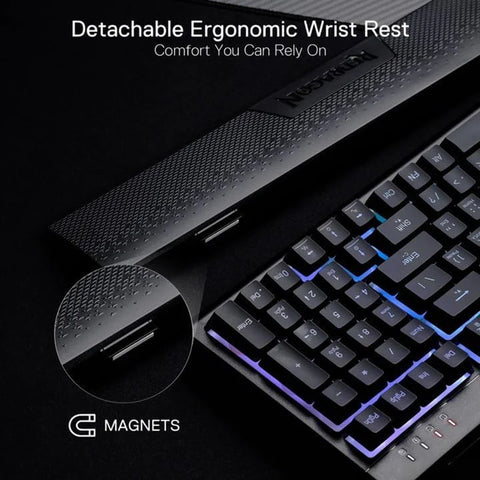 Redragon K515, Shiva Wired RGB Membrane Gaming Keyboard - Black