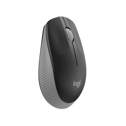 ماوس Logitech M190 لاسلكي بالحجم الكامل للاستخدام اليومي – رمادي متوسط (Mid Grey)