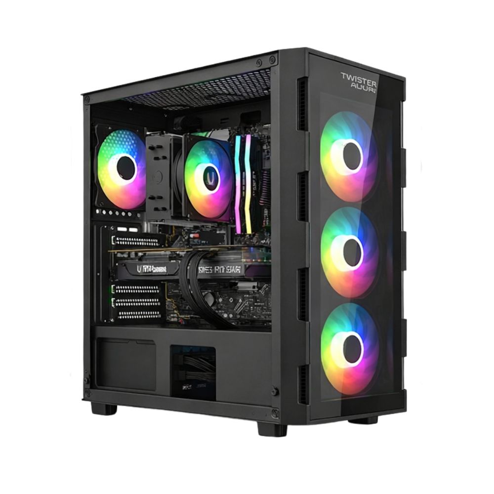 تجميعة كمبيوتر ألعاب قيمنق (Intel Core i5-14400F, RTX 5060 8GB) – رام 16 جيجابايت DDR5، هارد 500 جيجابايت SSD، مع نظام Windows 11 Pro