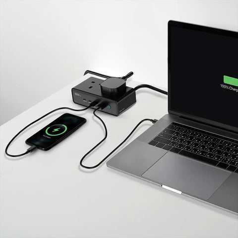 Powerology, Omnix Desktop Charging Station, 3250W GaN 65W - Black