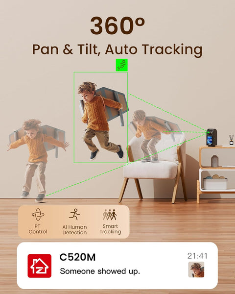 ZOSI 4.0MP INDOOR 2 WAY VIDEO CALLING CAMERA