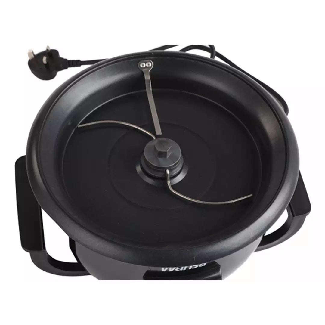 وانسا محمصة قهوة وصانعة فشار 800 واط بسعة 2 لتر – أسود