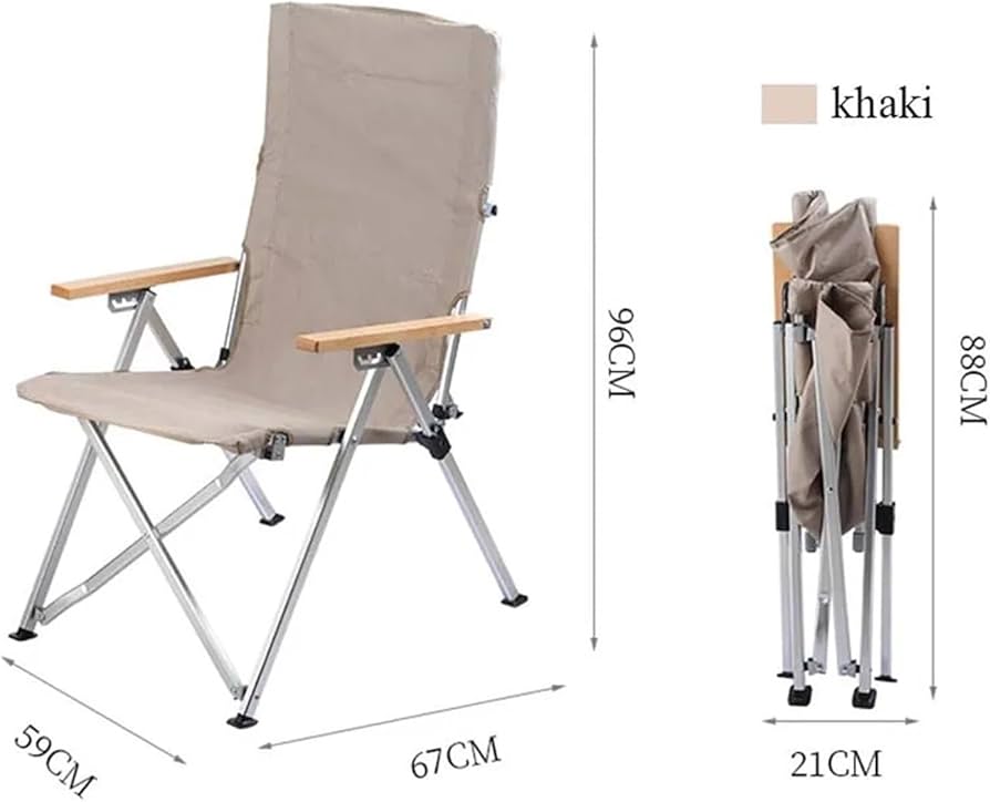 Naturehike TY03 Tall Recliner Lying Chair - Khaki