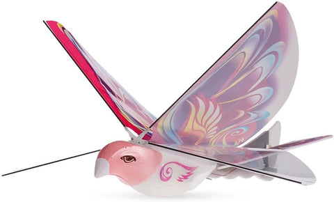 KKF, Electric Rechargeable Flying Space Bird Toy with Realistic Flapping Wings, USB Powered Ornithopter