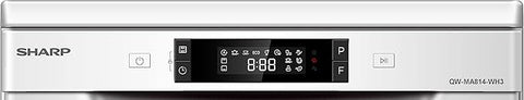 Sharp Dishwasher 8 Programs 14 Set LED Stainless Steel (Inox)