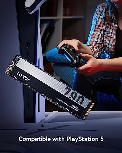 LEXAR NM790 2TB SSD,M.2 2280 PCIe Gen4x4 NVMe Internal SSD Up to 7400MB/S, Compatible with PlayStation®5
