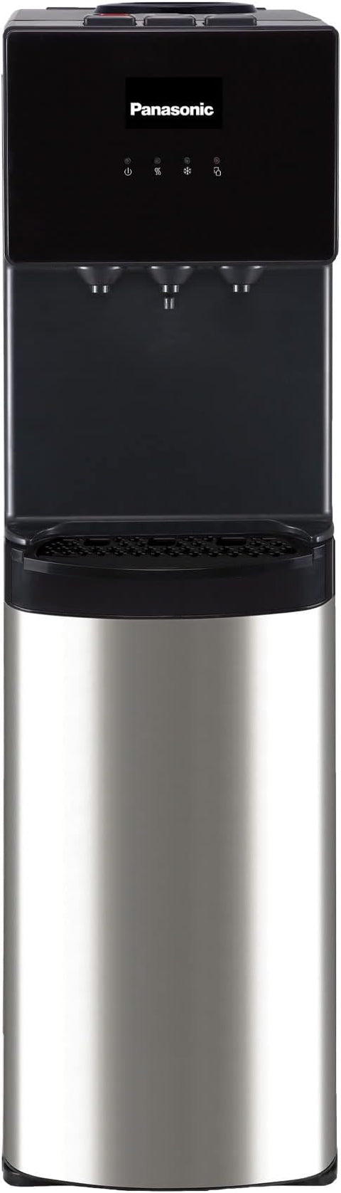 Panasonic Top Loading Water Dispenser., Sdm-Wd3238Tg, Black- Stainless Steel