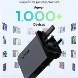 شاحن حائطي RAVPOWER RP PC 1079 PD pioneer 65W بمنفذين