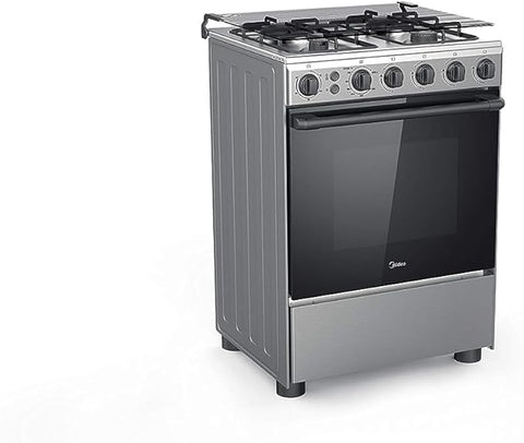 Midea Gas Cooker 60x60, 4 Burners, F-safe, Stainless Steel