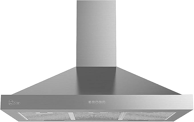Midea Built-in P-Type Hood, 90cm, 4-Speed, Stainless Steel