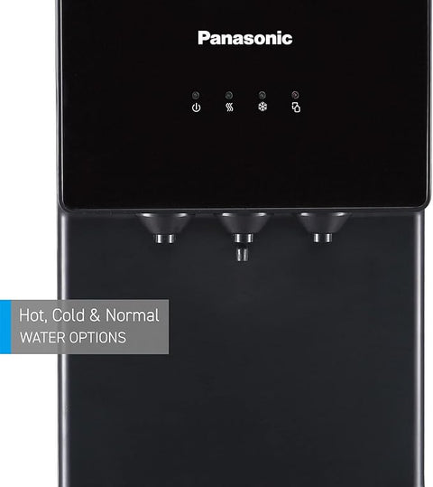 Panasonic Top Loading Water Dispenser., Sdm-Wd3238Tg, Black- Stainless Steel