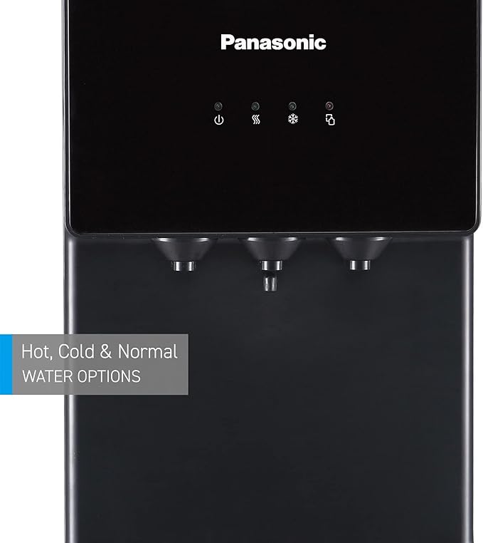 Panasonic Bottom Loading Water Dispenser, SDM-WD3438BG Black/ Stainless Steel